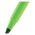 Highlighters | BIC BL11 GRN Brite Liner Chisel Tip Highlighter - Fluorescent Green Ink/Green/Black Barrel (1-Dozen) image number 3