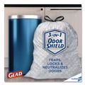 Trash Bags | Glad 70427 ForceFlex 13 Gallon 0.72 mil 23.75 in. x 24.88 in. Tall Kitchen Drawstring Trash Bags - Gray (100/Carton) image number 4