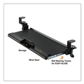 Mouse Pads & Wrist Support | Kantek KT175 26.8 in. x 11.1 in. Desk Clamp Five-Position Tilting Keyboard Tray - Black image number 1