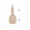 Cleaning Brushes | Boardwalk BWK4308 5.5 in. Brush 3 in. Tan Plastic Handle Cream Polypropylene Bristles Utility Brush image number 2