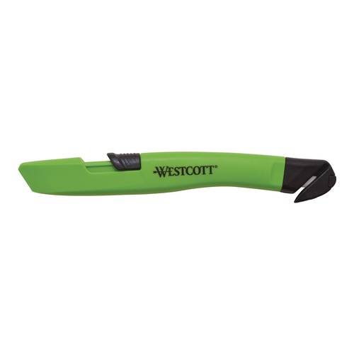 Box Cutters & Utility Knives | Westcott 17969 0.5 in. Blade x 5.7 in. Plastic Handle Safety Ceramic Box Cutter - Green image number 0