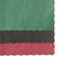 Linen and Table Accessories | Hoffmaster 310528 9-1/2 in. x 13.50 Solid Color Scalloped Edge Placemats - Hunter Green (1000/Carton) image number 3