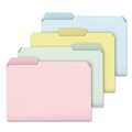 File Folders | Pendaflex C21 1/3 PASR Letter Size Assorted 1/3-Cut Tabs Pastel Colored File Folders - Assorted Colors (100/Box) image number 1