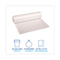 Trash & Waste Bins | Boardwalk Z6037XNKR01 30 in. x 37 in. 30 Gallon 16 mic High Density Industrial Coreless Roll Can Liners - Natural (500/Carton) image number 1