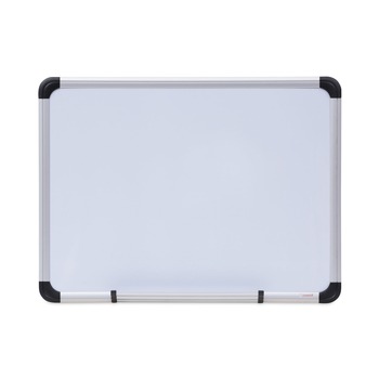 Universal UNV43732 24 in. x 18 in. Lacquered Steel Magnetic Dry Erase Marker Board - White Surface, Aluminum/Plastic Frame