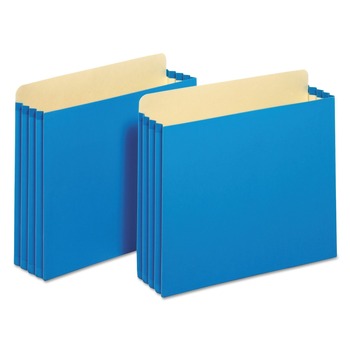 Pendaflex FC1524P BLU 3.5 in. Expansion Letter Size File Cabinet Pockets - Blue (10/Box)