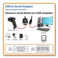 Office Electronics & Batteries | Tripp Lite U209-000-R 5 ft. USB-A to Serial Adapter Cable - Black image number 1
