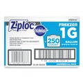  | Ziploc 364937 1-Gallon 2.7 mil. 10.56 in. x 10.75 in. Double Zipper Freezer Bags - Clear (250/Carton) image number 3