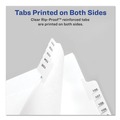 Dividers & Tabs | Avery 82188 11 in. x 8.5 in. 26-Tab Allstate Style Preprinted Z Legal Exhibit Side Tab Index Dividers - White (25/Pack) image number 2