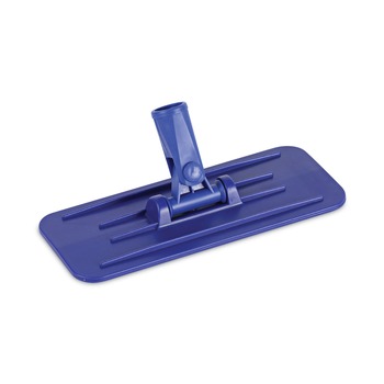 Boardwalk BWK00405EA 4 in. x 9 in. Plastic Swivel Pad Holder - Blue
