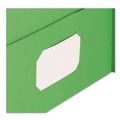 File Folders | Smead 87855 11 in. x 8.5 in. 100-Sheet Capacity 2-Pocket Textured Paper Folder - Green (25/Box) image number 3