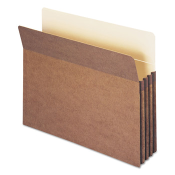 Smead 73205 3.5 in. Expansion Letter Size Recycled Top Tab File Pockets - Redrope (25/Box)