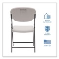Office Chairs | Iceberg 64003 Rough n Ready 15.25 in. Seat Height Supports Up to 350 lbs. Commercial Folding Chair - Platinum Seat/Back, Black Base image number 7