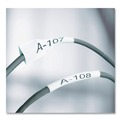 Back to School Sale | DYMO 18055 0.5 in. x 5 ft. Rhino Heat Shrink Tubes Industrial Label Tape - White/Black Print (1-Roll) image number 2