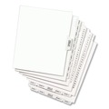 Dividers & Tabs | Avery 11950 11 in. x 8.5 in. 26-Tab Exhibit K Avery-Style Preprinted Legal Bottom Tab Divider - White (25/Pack) image number 5