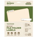Labels | Avery 48266 0.66 in. x 3.44 in. EcoFriendly Permanent File Folder Labels - White (30/Sheet, 25 Sheets/Pack) image number 0