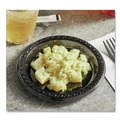 Food Trays, Containers, and Lids | Chinet 81411 8 in. x 11 in. Heavyweight Plastic Platters - Black (250/Carton) image number 2
