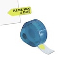 Page Flags | Redi-Tag B81124 Please Sign and Date Arrow Message Page Flags in Dispenser - Yellow (120/Pack) image number 1