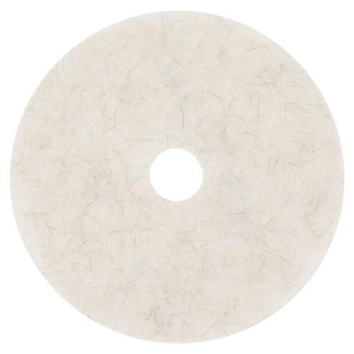 Sponges & Scrubbers | 3M 3300-20 20 in. Diameter Ultra High-Speed Natural Blend Floor Burnishing Pads 3300 - White (5/Carton) image number 0