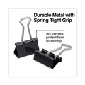 Binding Spines & Combs | Universal UNV11124 Binder Clips with Storage Tub - Medium, Black/Silver (24/Pack) image number 3