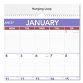 Bulletin Boards | AT-A-GLANCE PM4-28 20 in. x 30 in. 12-Month (Jan-Dec 2026) Monthly Wall Calendar with Ruled Daily Blocks - White Sheets image number 2