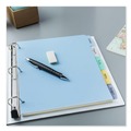Back to School Sale | Avery 16170 Write and Erase Big Tab 11 in. x 8.5 in. 5-Tab 3-Hole Punched Durable Plastic Dividers - Assorted (1-Set) image number 5