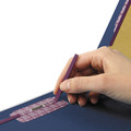 File Folders | Smead 26784 End Tab Pressboard Classification Folders with Six SafeSHIELD Fasteners - Letter, Dark Blue (10/Box) image number 3