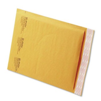 Sealed Air 39093 Jiffylite #2 Barrier Bubble Air Cell Cushion Self-Adhesive Closure Self-Seal 8.5 in. x 12 in. Bubble Mailer - Brown Kraft (100/Carton)