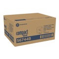 Tissues | Georgia Pacific Professional 56744B Compact Quad 12.31 in. x 14.81 in. x 7.86 in. Vertical Four Roll Coreless Tissue Dispenser - Black image number 1