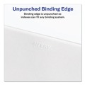 Back to School Sale | Avery 01705 11 x 8.5 Allstate Style Preprinted Legal Exhibit Side 101 to 125 Tab Index Dividers - White (25-Pieces/Set) image number 8