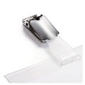 Label & Badge Holders | Durable 800519 Vertical/Horizontal Clip ID/Security Card Holder Set - Clear (25/Pack) image number 2