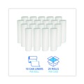 Trash & Waste Bins | Boardwalk H6036MWKR01 30 in. x 36 in. 30 gal. 0.5 mil Perforated Roll Low-Density Waste Can Liners - White (200/Carton) image number 6
