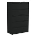 Office Filing Cabinets & Shelves | Alera 25513 42 in. x 18.63 in. x 67.63 in. 5 Legal/Letter/A4/A5 Size Lateral File Drawers - Black image number 0