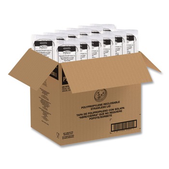 Dart P3032RSL Prima Strawless Plastic Lids Fits 30 oz. to 32 oz. Cold Cups - Clear (1200/Carton)