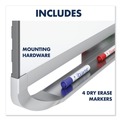 White Boards | Quartet P554MP2 Prestige 2 Duramax 48 in. x 36 in. Magnetic Porcelain Whiteboard - Mahogany image number 7