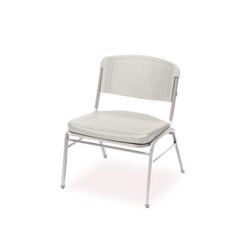 Office Chairs | Iceberg 64123 Rough n Ready Wide-Format Big and Tall Stack Chair Supports 500 lb 18.5-in Seat Height Platinum Granite Seat/Back (4/Carton) image number 0