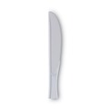 Cutlery | Dixie KM207 Heavy Mediumweight Plastic Knives - White (1000/Carton) image number 3
