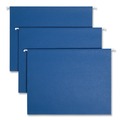 File Folders | Smead 64057 Letter Size 1/5-Cut Tabs Colored Hanging File Folders - Navy (25/Box) image number 0
