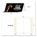 Floor Signs & Safety Signs | Tabbies 79086 BeSafe Messaging 8 in. x 3.87 in. Table Top Tent Card - Black (10/Pack) image number 3