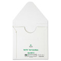 Envelopes & Mailers | Quality Park QUA64112 6 in. x 5.88 in. Square Flap Tuck-Tab Closure Redi-File Disk Pocket/Mailer for CDs/DVDs - White (10/Pack) image number 2