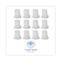  | Boardwalk BWK2016R #16 Cut-End Rayon Fiber Value Standard Mop Head - White (12/Carton) image number 3