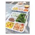 Food Trays, Containers, and Lids | World Centric TR-SC-5C-LFS 5-Compartments 8.5 in. x 10.24 in. x 1.01 in. Paper Fiber Trays - Natural (400/Carton) image number 6