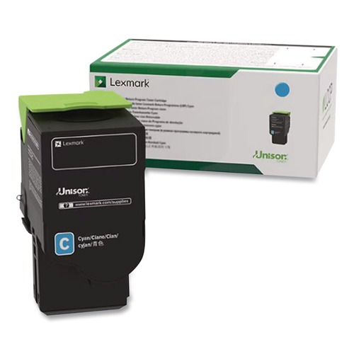 Ink & Toner | Lexmark 80C1SC0 Return Program 2,000 Page-Yield Toner - Cyan image number 0