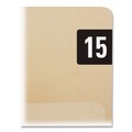 Labels | Smead 68315 0.75 in. x 1.5 in. "20-in Yearly End Tab File Folder Labels - Black (500/Roll) image number 1