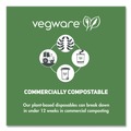 Food Trays, Containers, and Lids | Vegware CF-DC-08 4.6 in. x 1.5 in. 8 oz. Compostable Plastic Round Deli Pots - Clear (500/Carton) image number 2