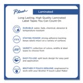 Labels | Brother P-Touch TZE541 0.7 in. x 26.2 ft. TZe Standard Adhesive Laminated Labeling Tape - Black on Blue image number 5