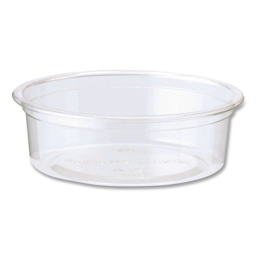 Cups and Lids | World Centric CPCS2SF 2 oz PLA Plastic Flat Style Cold Cups - Clear (2000/Carton) image number 0