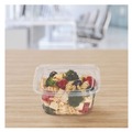 Food Trays, Containers, and Lids | Dart CH16DEF ClearPac SafeSeal 16 oz. Flat Lid Plastic Tamper-Resistant/Evident Containers - Clear (200/Carton) image number 5