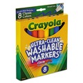 Washable Markers | Crayola 587808 Broad Bullet Tip Ultra-Clean Washable Markers - Assorted Colors (8/Set) image number 1