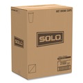 Cups and Lids | SOLO 316SI-0041 16 oz. Paper Hot Drink Cups in Bistro Design - Maroon (50/Pack) image number 4